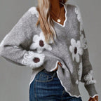 Trie | Soft Knit V Neck Sweater