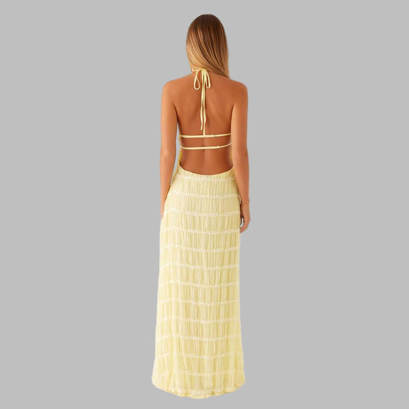 Lunet™ | Elegant Sleeveless Backless Bodycon Maxi Dress