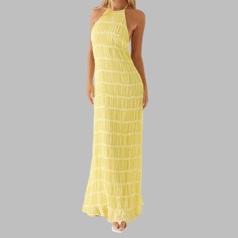 Lunet™ | Elegant Sleeveless Backless Bodycon Maxi Dress