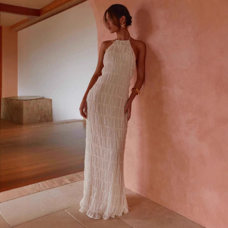 Lunet™ | Elegant Sleeveless Backless Bodycon Maxi Dress